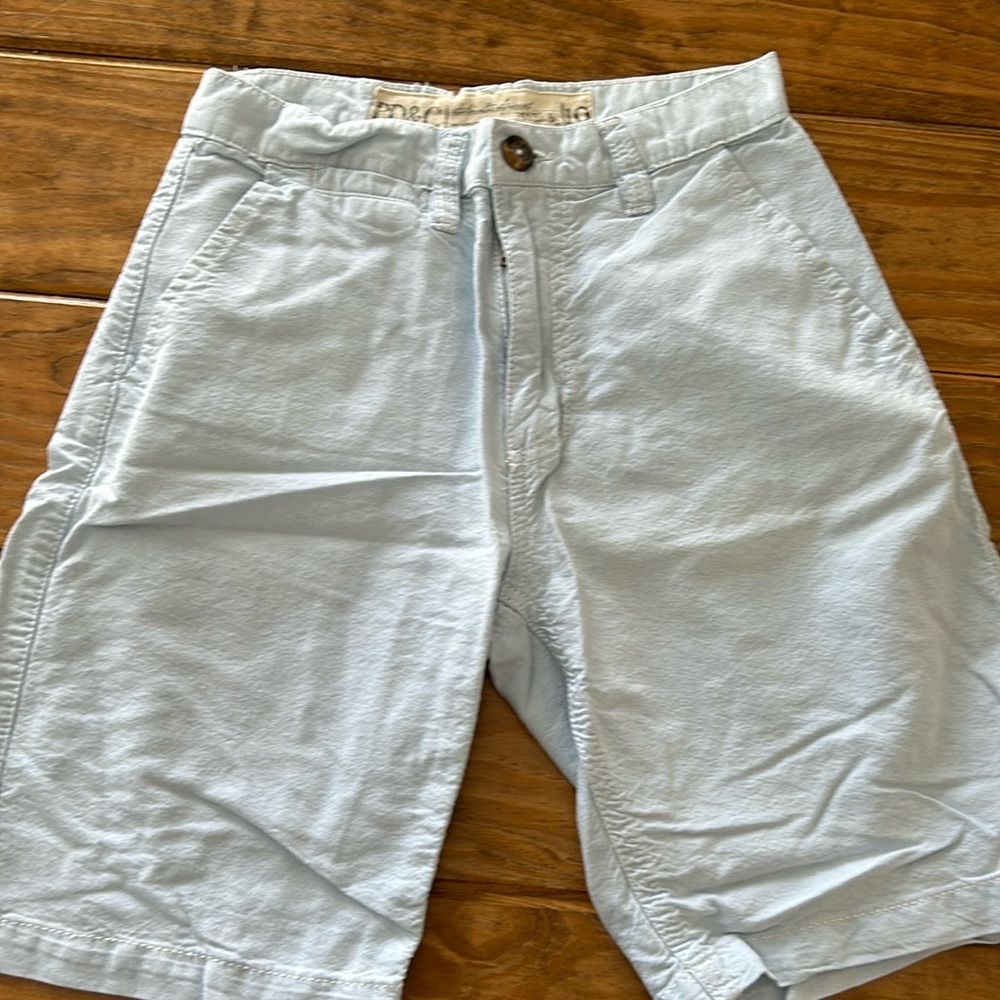 Boys Youth Shorts- PD&C Size 10 Pale Blue